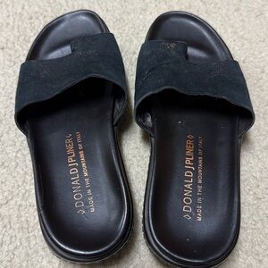 Donald J Pliner Dark Slide Sandals